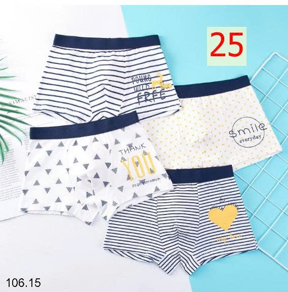 25HA106.15 - SET 4 QUẦN CHÍP ĐÙI BÉ TRAI