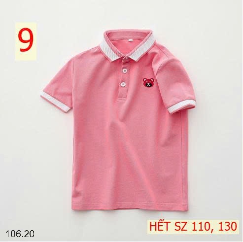25HA106.20 - ÁO POLO CỘC TAY CHO BÉ