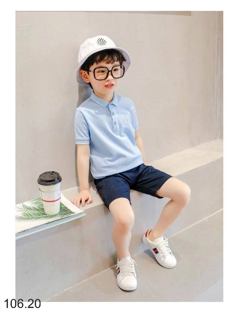 25HA106.20 - ÁO POLO CỘC TAY CHO BÉ