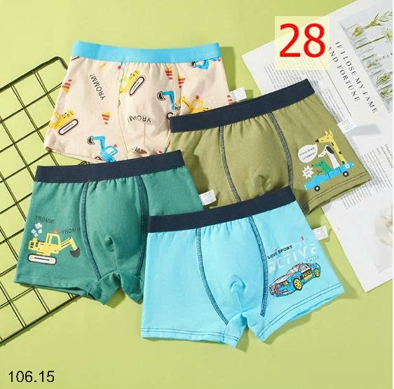 25HA106.15 - SET 4 QUẦN CHÍP ĐÙI BÉ TRAI