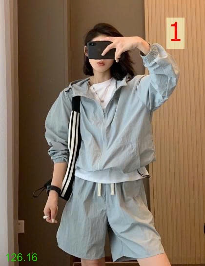 25HA126.16 - BỘ KHOÁC GIÓ QUẦN SHORT INBLUE CHO NỮ