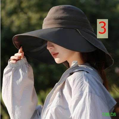 25HA136.06 - MŨ CHỐNG NẮNG VÀNH RỘNG CHO NỮ
