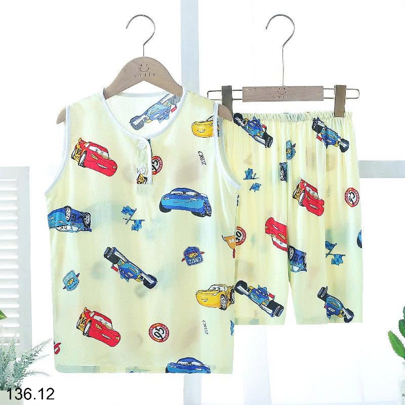 25HA136.12 - BỘ COTTON BA LỖ LANH LỤA CHO BÉ