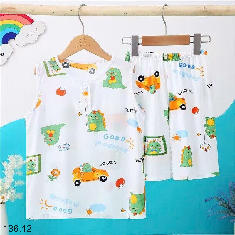 25HA136.12 - BỘ COTTON BA LỖ LANH LỤA CHO BÉ