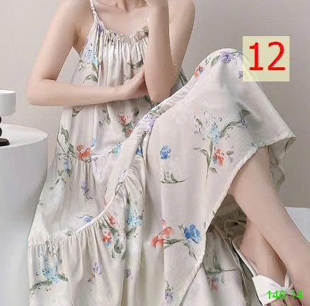 25HA146.14 - VÁY LANH LỤA 2 DÂY CHO NỮ