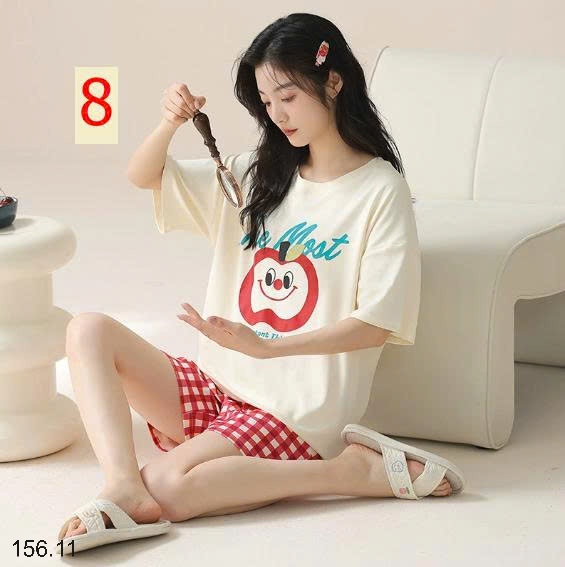 25HA156.11 - BỘ ĐÙI COTTON MẶC NHÀ