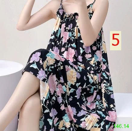 25HA146.14 - VÁY LANH LỤA 2 DÂY CHO NỮ