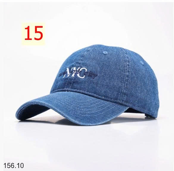 25HA156.10 - MŨ LƯỠI TRAI DENIM NAM NỮ