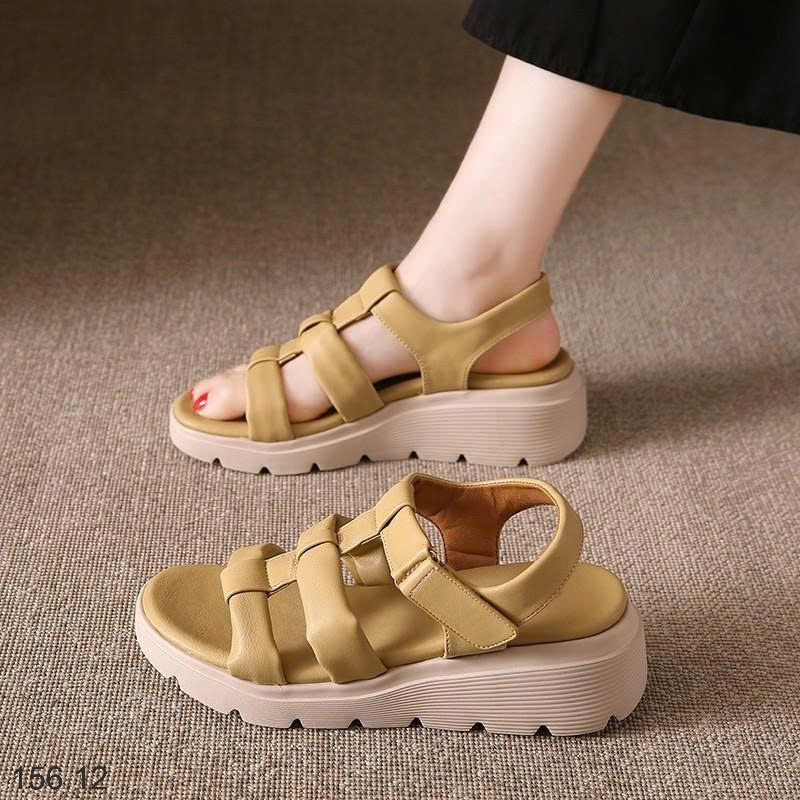 25HA156.12 - SANDAL NỮ QUAI ĐAN ĐẾ DÀY