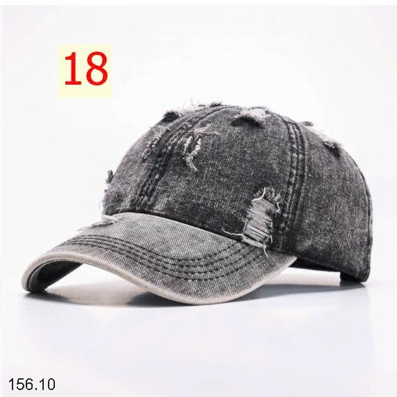 25HA156.10 - MŨ LƯỠI TRAI DENIM NAM NỮ