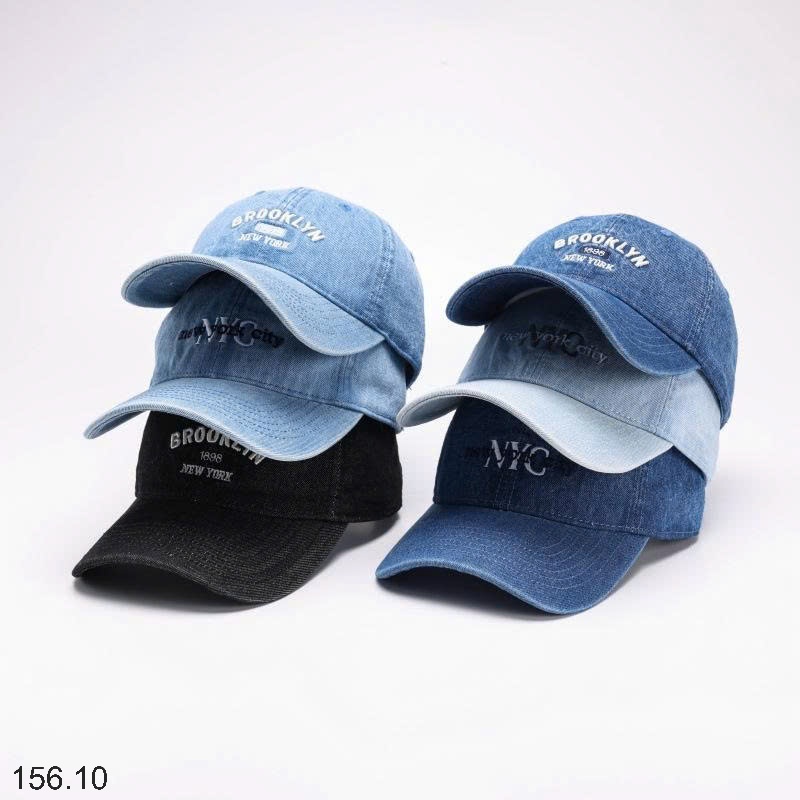 25HA156.10 - MŨ LƯỠI TRAI DENIM NAM NỮ