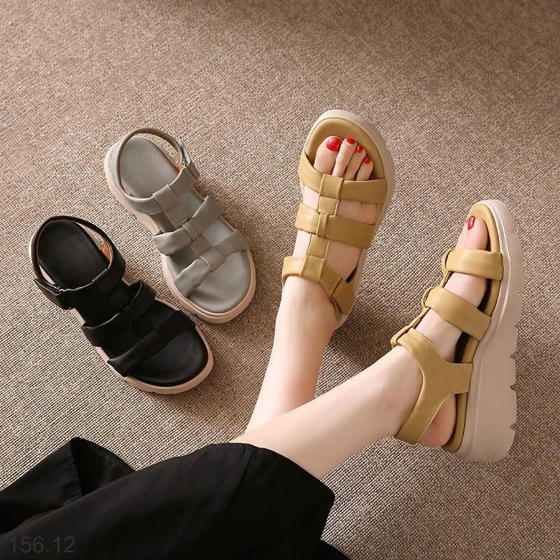 25HA156.12 - SANDAL NỮ QUAI ĐAN ĐẾ DÀY