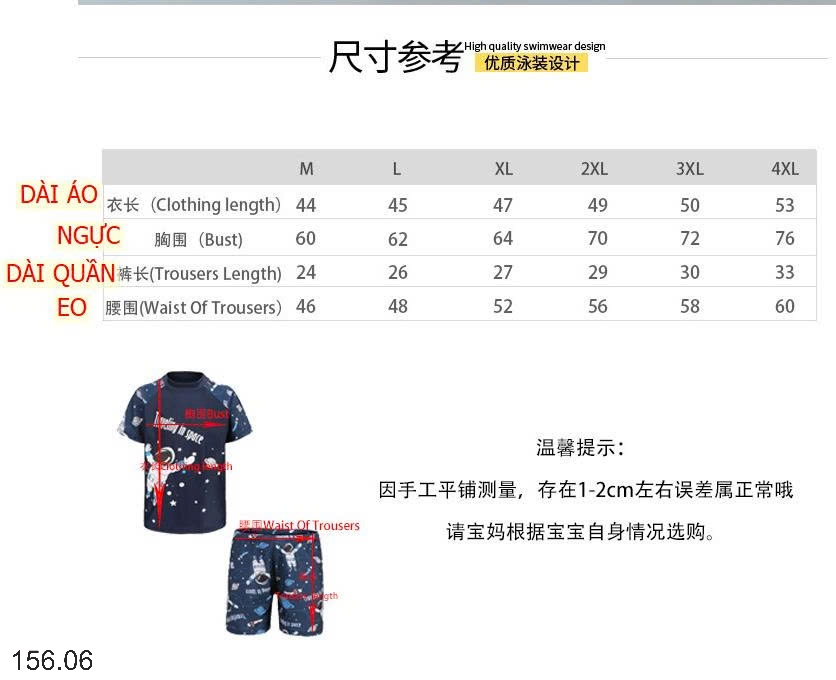 25HA156.06 - SET BƠI 3 CHI TIẾT CHO BÉ TRAI