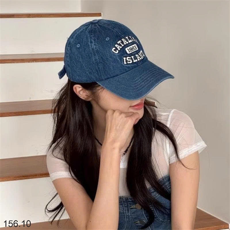 25HA156.10 - MŨ LƯỠI TRAI DENIM NAM NỮ