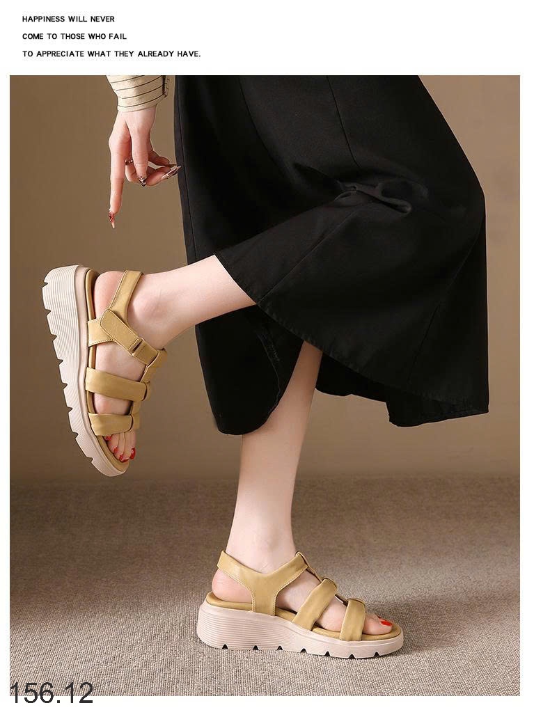 25HA156.12 - SANDAL NỮ QUAI ĐAN ĐẾ DÀY
