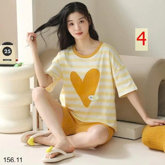 25HA156.11 - BỘ ĐÙI COTTON MẶC NHÀ