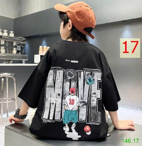 25HA146.17 - ÁO PHÔNG COTTON SIZE ĐẠI BÉ TRAI