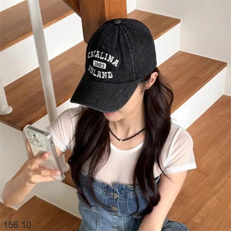 25HA156.10 - MŨ LƯỠI TRAI DENIM NAM NỮ