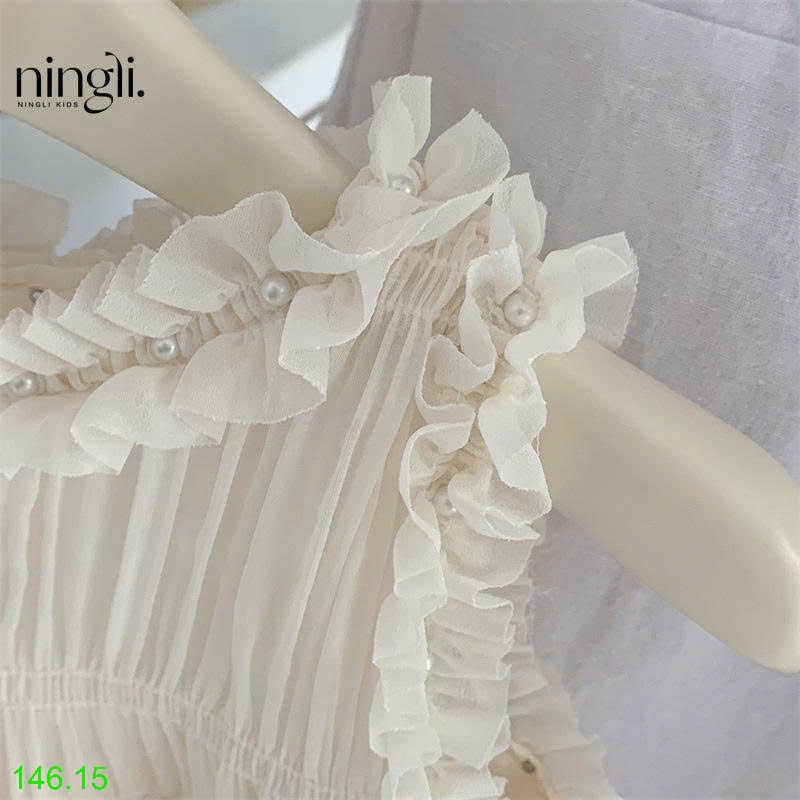 25HA146.15 - VÁY NINGLI SÁT NÁCH VIỀN BÈO