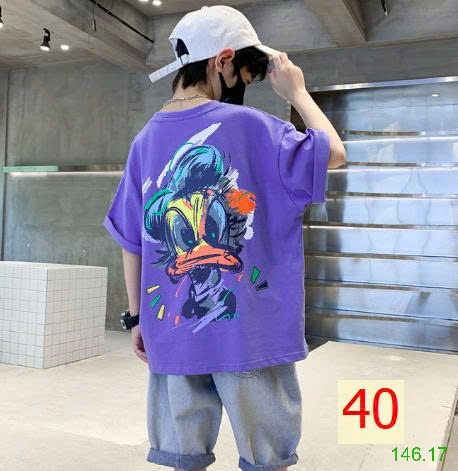 25HA146.17 - ÁO PHÔNG COTTON SIZE ĐẠI BÉ TRAI