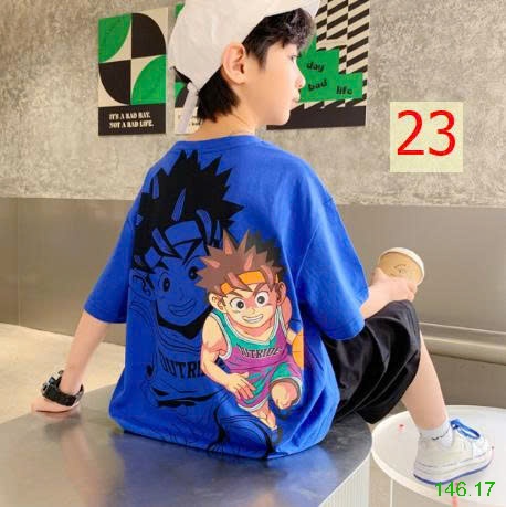 25HA146.17 - ÁO PHÔNG COTTON SIZE ĐẠI BÉ TRAI