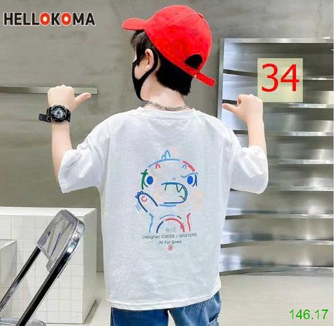 25HA146.17 - ÁO PHÔNG COTTON SIZE ĐẠI BÉ TRAI