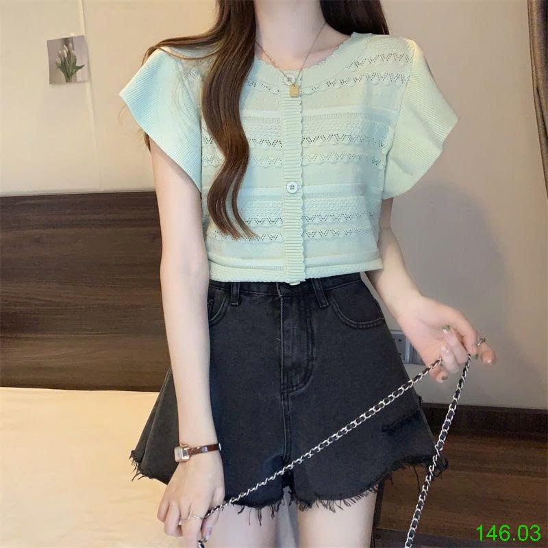 25HA146.03 - ÁO DỆT KIM DỄ THƯƠNG CHO NỮ