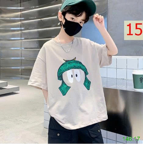 25HA146.17 - ÁO PHÔNG COTTON SIZE ĐẠI BÉ TRAI