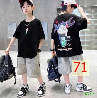 25HA146.17 - ÁO PHÔNG COTTON SIZE ĐẠI BÉ TRAI