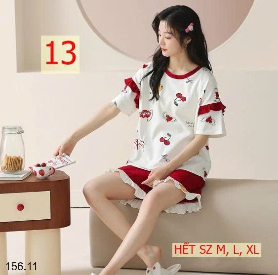 25HA156.11 - BỘ ĐÙI COTTON MẶC NHÀ