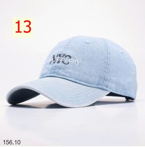 25HA156.10 - MŨ LƯỠI TRAI DENIM NAM NỮ