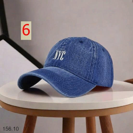 25HA156.10 - MŨ LƯỠI TRAI DENIM NAM NỮ