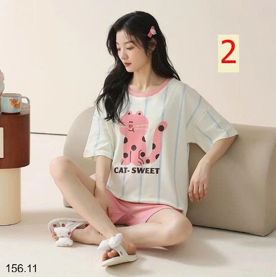 25HA156.11 - BỘ ĐÙI COTTON MẶC NHÀ