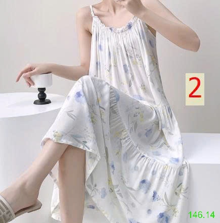 25HA146.14 - VÁY LANH LỤA 2 DÂY CHO NỮ