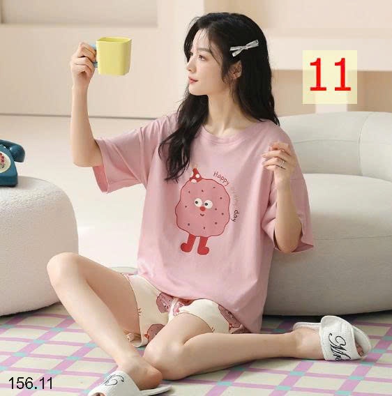 25HA156.11 - BỘ ĐÙI COTTON MẶC NHÀ