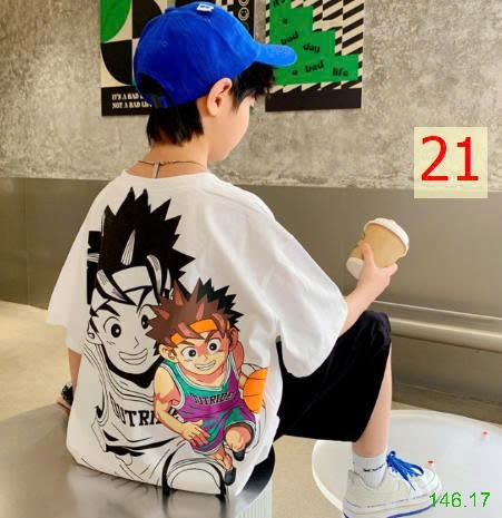 25HA146.17 - ÁO PHÔNG COTTON SIZE ĐẠI BÉ TRAI