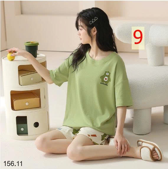 25HA156.11 - BỘ ĐÙI COTTON MẶC NHÀ