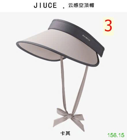 25HA156.15 - MŨ CHỐNG NẮNG NỬA ĐẦU CÓ DÂY BUỘC NHÀ JIUCE