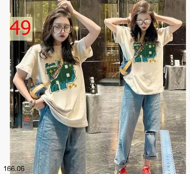 25HA166.06 - ÁO PHÔNG COTTON NỮ