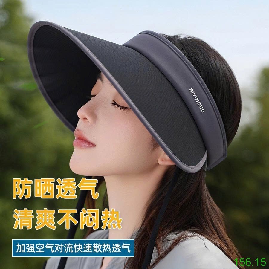25HA156.15 - MŨ CHỐNG NẮNG NỬA ĐẦU CÓ DÂY BUỘC NHÀ JIUCE