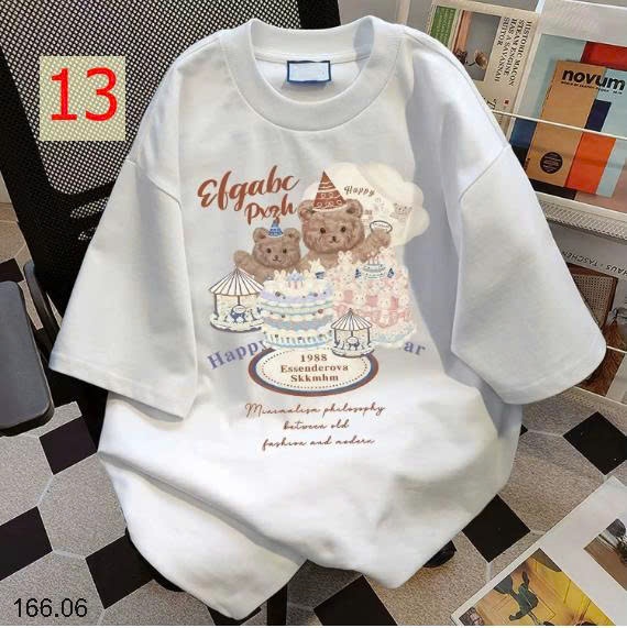 25HA166.06 - ÁO PHÔNG COTTON NỮ
