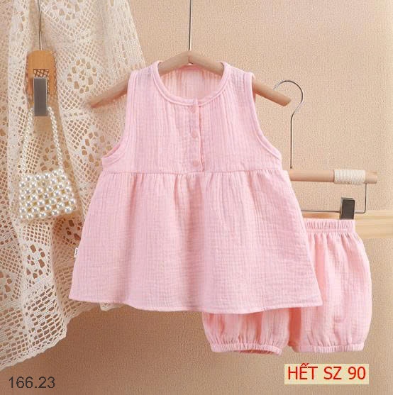 25HA166.23 - BỘ BA LỖ XÔ MUSLIN CHO BÉ