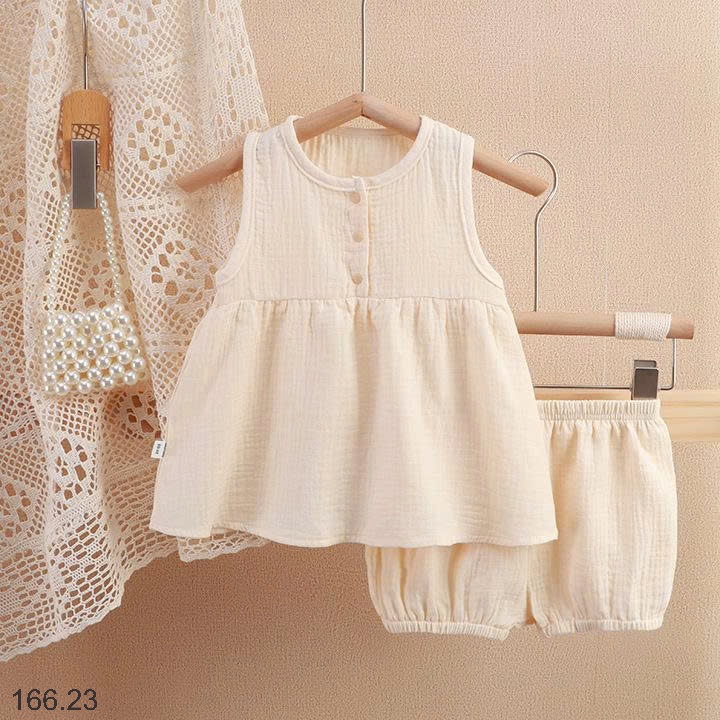 25HA166.23 - BỘ BA LỖ XÔ MUSLIN CHO BÉ