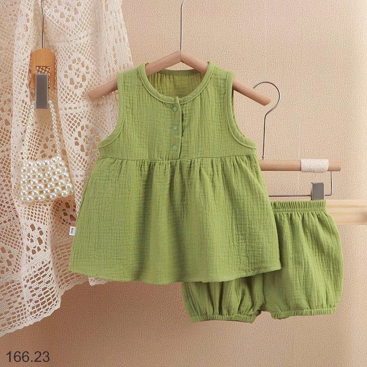 25HA166.23 - BỘ BA LỖ XÔ MUSLIN CHO BÉ