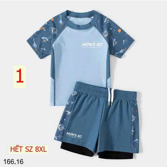 25HA166.16 - SET BỘ BƠI KÈM MŨ BÉ TRAI