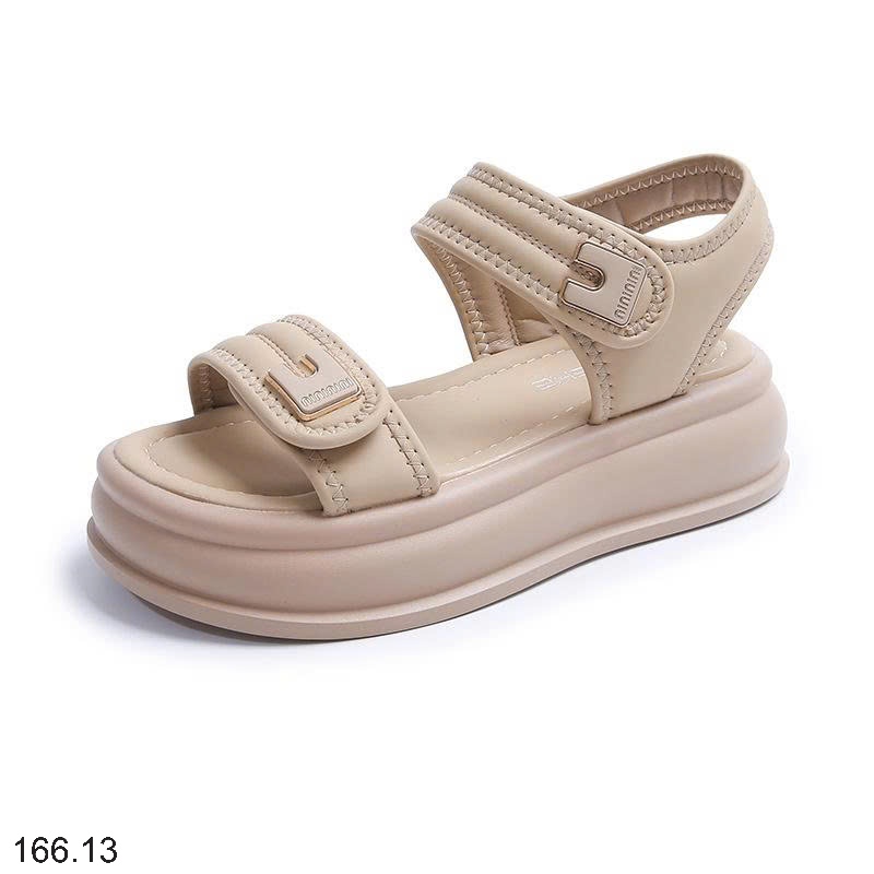 25HA166.13 - SANDAL QUAI NGANG ĐỘN ĐẾ CHO NỮ