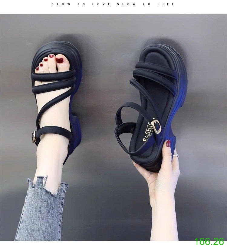 25HA166.26 - SANDAL DÂY MẢNH ĐẾ CAO CHO NỮ