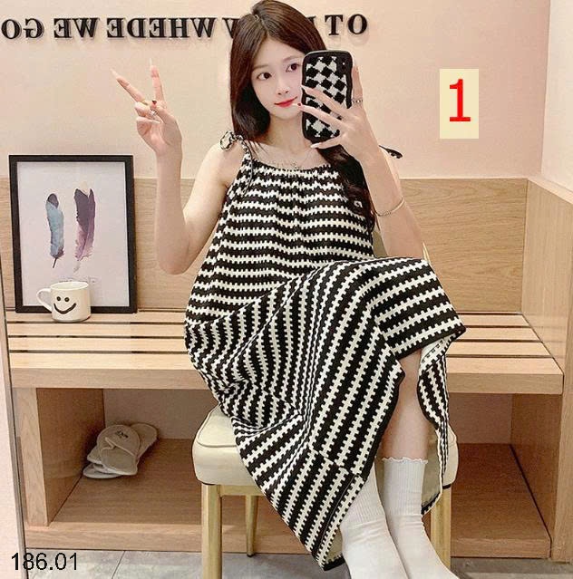 25HA186.01 - VÁY HAI DÂY CHO NỮ
