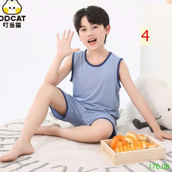 25HA176.08 - BỘ SÁT NÁCH THUN LẠNH DDCAT CHO BÉ
