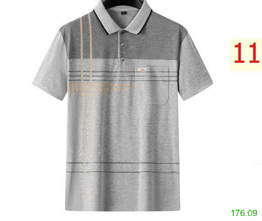 25HA176.09 - ÁO POLO KẺ TRUNG NIÊN CHO BỐ